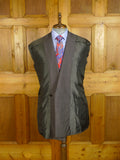 25/0522 immaculate 2021 anderson & sheppard savile row bespoke grey d/b mohair suit 42-43 long