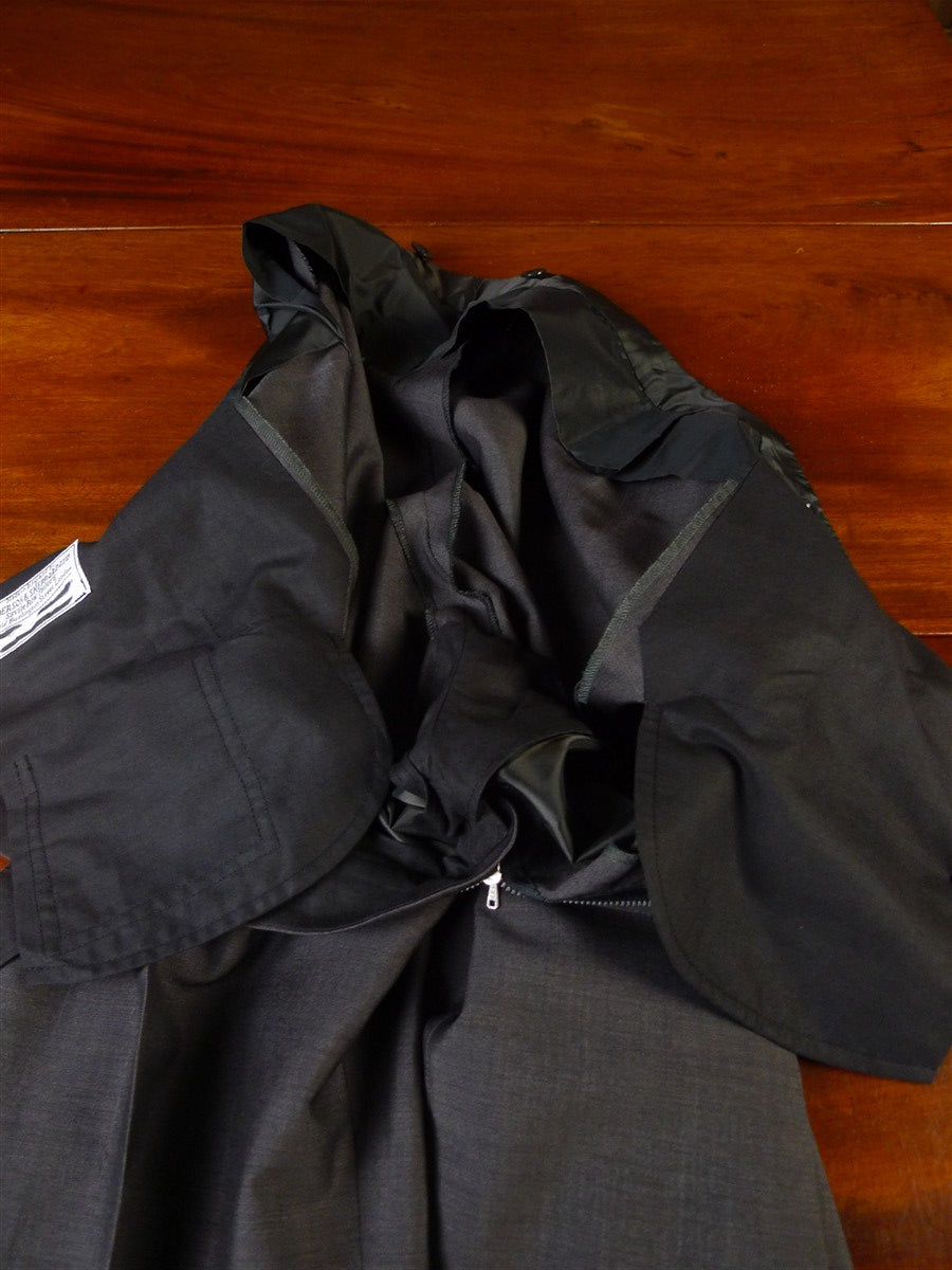 25/0522 immaculate 2021 anderson & sheppard savile row bespoke grey d/b mohair suit 42-43 long