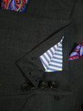 25/0563 immaculate 2013 savile row bespoke grey worsted d/b suit 42-43 long