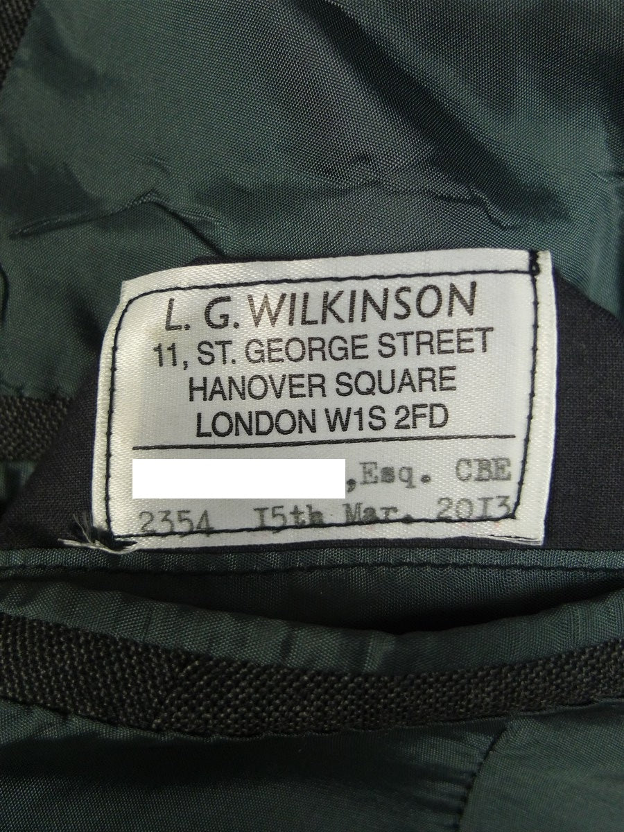 25/0563 immaculate 2013 savile row bespoke grey worsted d/b suit 42-43 long