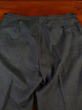 25/0563 immaculate 2013 savile row bespoke grey worsted d/b suit 42-43 long