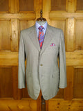 25/0569 vincci london italian wool grey birds-eye weave suit 44 long