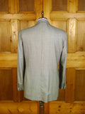 25/0569 vincci london italian wool grey birds-eye weave suit 44 long
