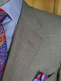 25/0569 vincci london italian wool grey birds-eye weave suit 44 long