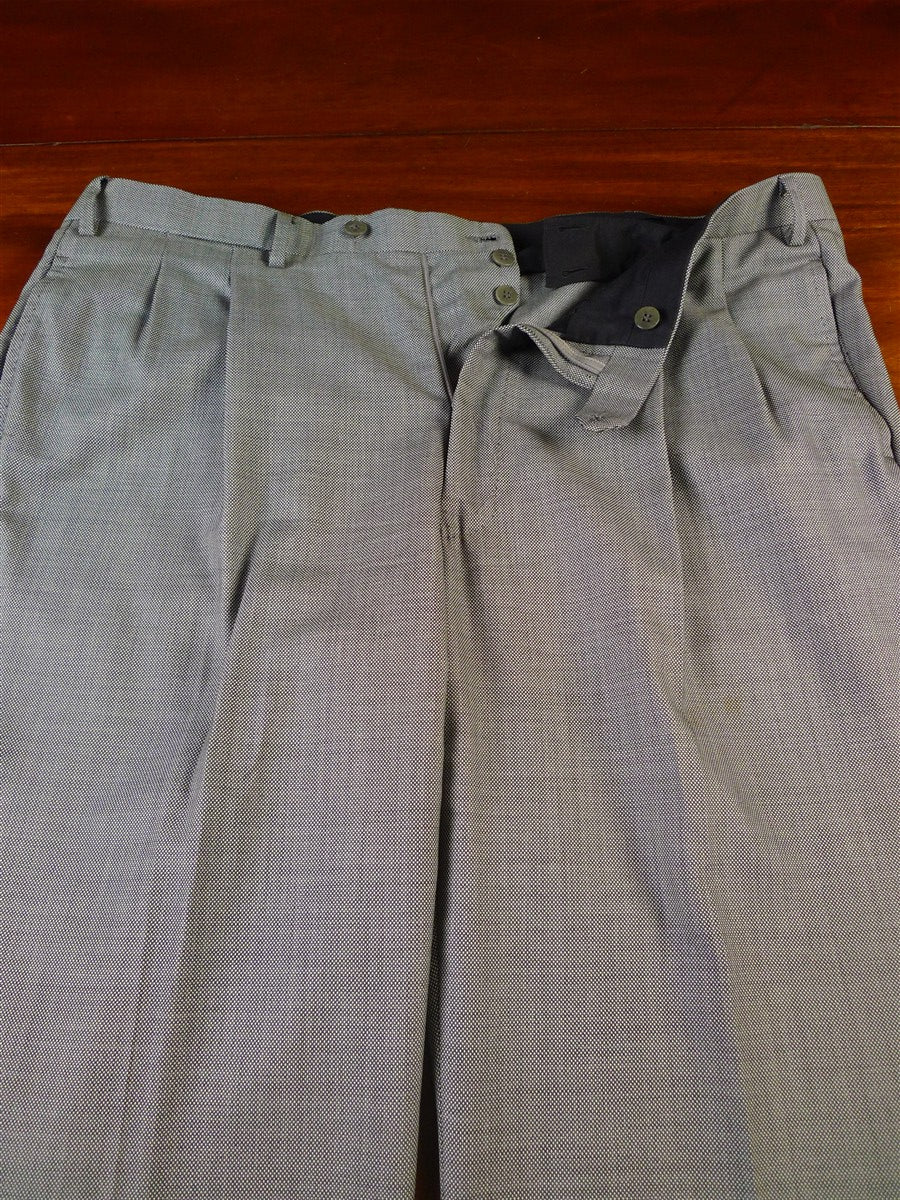 25/0569 vincci london italian wool grey birds-eye weave suit 44 long