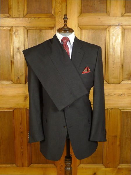 25/0565 immaculate vincci london italian wool grey pin-stripe wool suit 45 long