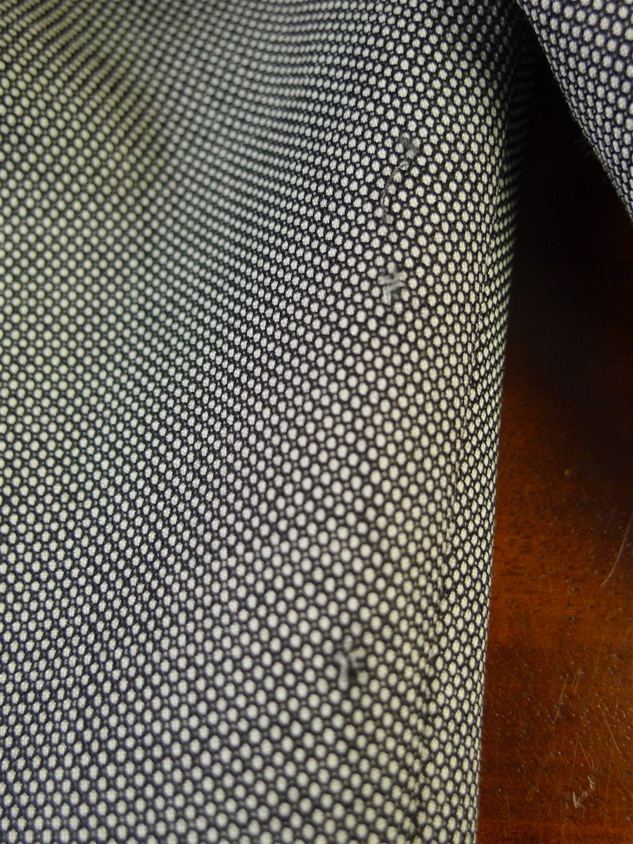 25/0569 vincci london italian wool grey birds-eye weave suit 44 long