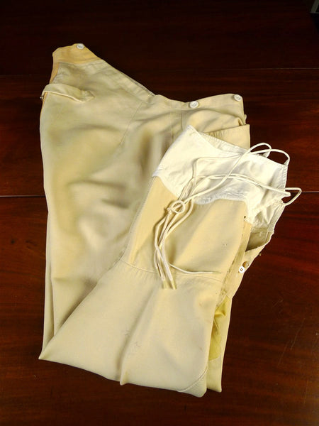 25/0612 bernard weatherill vintage bespoke tailored cavalry twill riding breeches jodhpurs 40