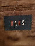25/0622 immaculate nearly new daks brown / amber glen check tweed sports jacket 44 short to regular
