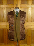 25/0622 immaculate nearly new daks brown / amber glen check tweed sports jacket 44 short to regular