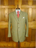 25/0651 exceptional 1997 redmayne cumbria bespoke heavyweight green wp check tweed suit 43 regular