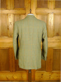25/0651 exceptional 1997 redmayne cumbria bespoke heavyweight green wp check tweed suit 43 regular