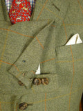 25/0651 exceptional 1997 redmayne cumbria bespoke heavyweight green wp check tweed suit 43 regular