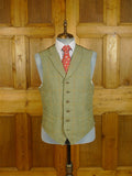 25/0651 exceptional 1997 redmayne cumbria bespoke heavyweight green wp check tweed suit 43 regular