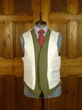 25/0651 exceptional 1997 redmayne cumbria bespoke heavyweight green wp check tweed suit 43 regular