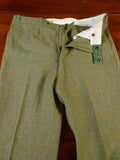 25/0651 exceptional 1997 redmayne cumbria bespoke heavyweight green wp check tweed suit 43 regular
