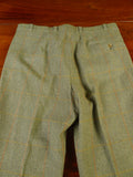 25/0651 exceptional 1997 redmayne cumbria bespoke heavyweight green wp check tweed suit 43 regular