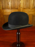 25/0633 vintage lock & co. hard coke black fur felt bowler hat 55cms