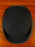 25/0633 vintage lock & co. hard coke black fur felt bowler hat 55cms