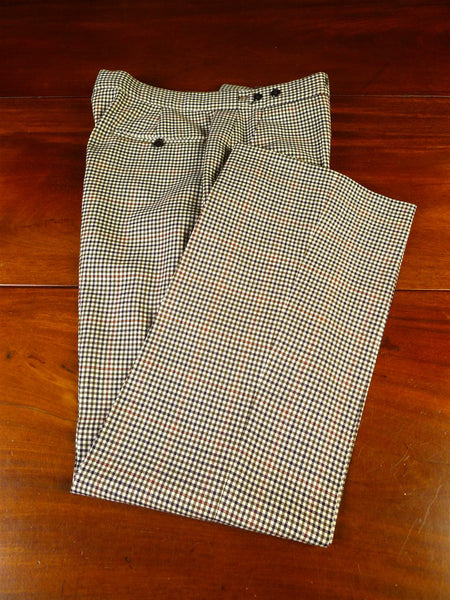 25/0634 new old stock bladen gun check country trouser w/ boot cut leg 33