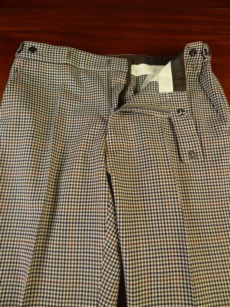 25/0634 new old stock bladen gun check country trouser w/ boot cut leg 33