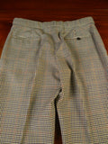 25/0634 new old stock bladen gun check country trouser w/ boot cut leg 33