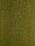 25/0697 exceptional bespoke tailor made john g hardy alsport cloth green wp check 3-piece tweed suit w/ paisley linings 40 short to regular