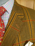 25/0694 superb vintage harry hall bold check tweed hacking / riding jacket w/ ghillie collar, poachers pocket & flared skirt 40 regular