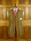 25/0694 superb vintage harry hall bold check tweed hacking / riding jacket w/ ghillie collar, poachers pocket & flared skirt 40 regular