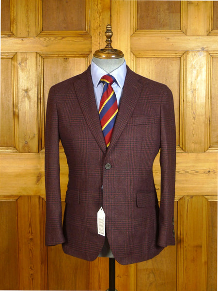 25/0695 new w/tags hackett no.14 savile row loro piana capolovoro wool & silk tweed sports jacket blazer (rrp £600) 38 short