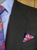 25/0699 huntsman savile row charcoal grey weave 2 piece suit 39 short