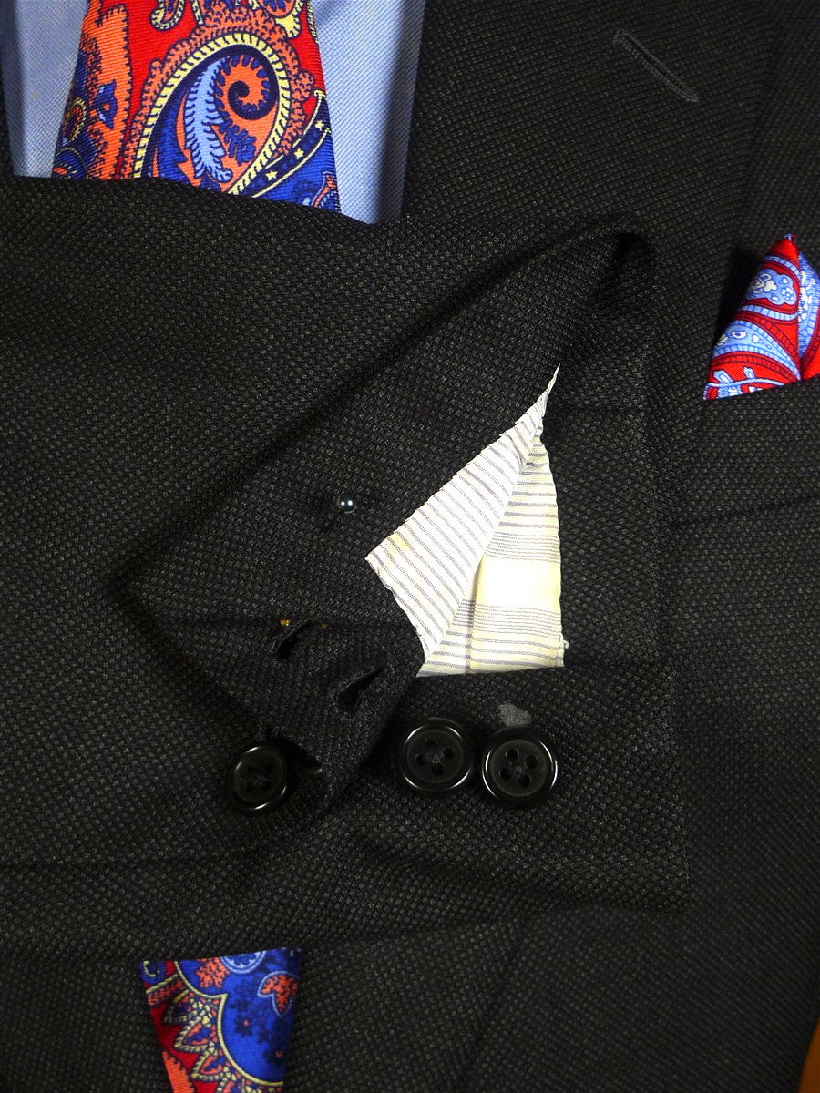 25/0699 huntsman savile row charcoal grey weave 2 piece suit 39 short