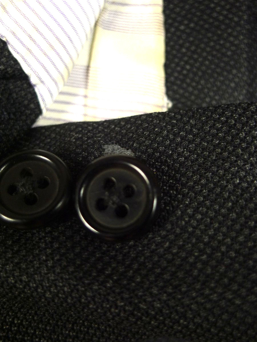 25/0699 huntsman savile row charcoal grey weave 2 piece suit 39 short