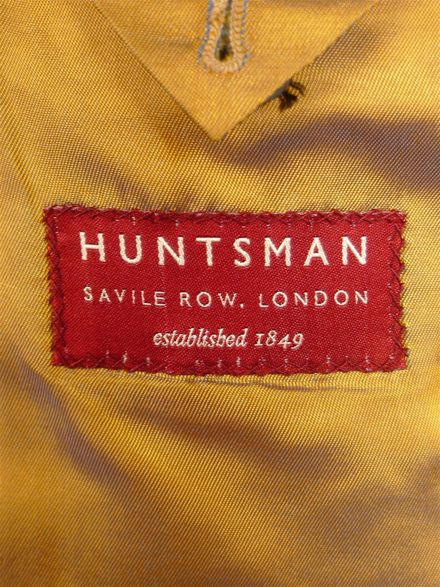 25/0698 huntsman savile row blue nailhead weave 2 piece suit w/ spare trouser 40 short