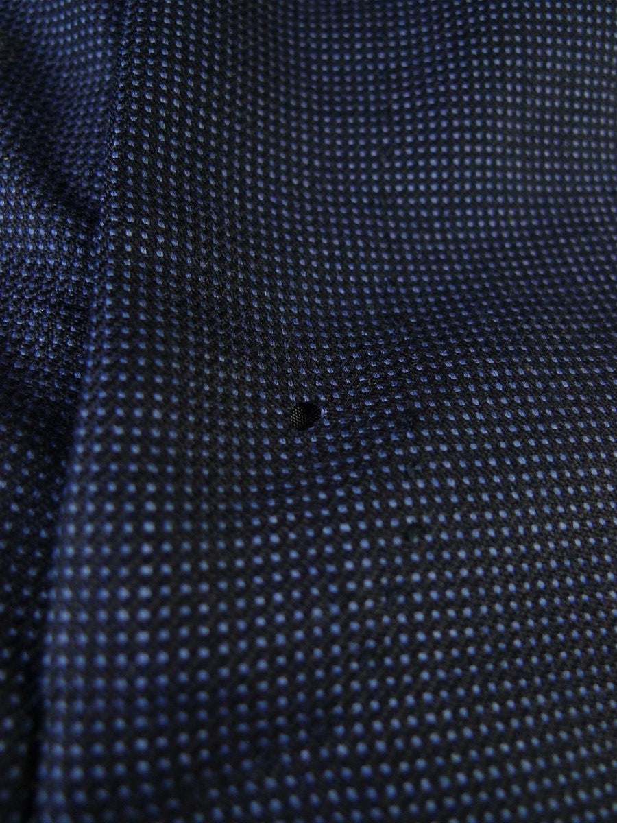 25/0698 huntsman savile row blue nailhead weave 2 piece suit w/ spare trouser 40 short