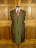 25/0721 wonderful 1960s vintage british green check worsted twist tweed 'mod' coat overcoat 36-38