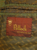 25/0721 wonderful 1960s vintage british green check worsted twist tweed 'mod' coat overcoat 36-38