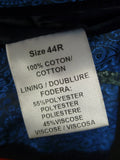 25/0712 immaculate simon carter midnight blue velvet / grosgrain peak lapel velvet dinner / smoking jacket (rrp £550) 41-42 regular