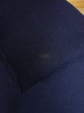 25/0716 anderson & sheppard 2006 savile row bespoke navy blue d/b worsted & mohair blazer 47 extra long