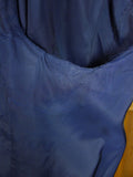 25/0716 anderson & sheppard 2006 savile row bespoke navy blue d/b worsted & mohair blazer 47 extra long