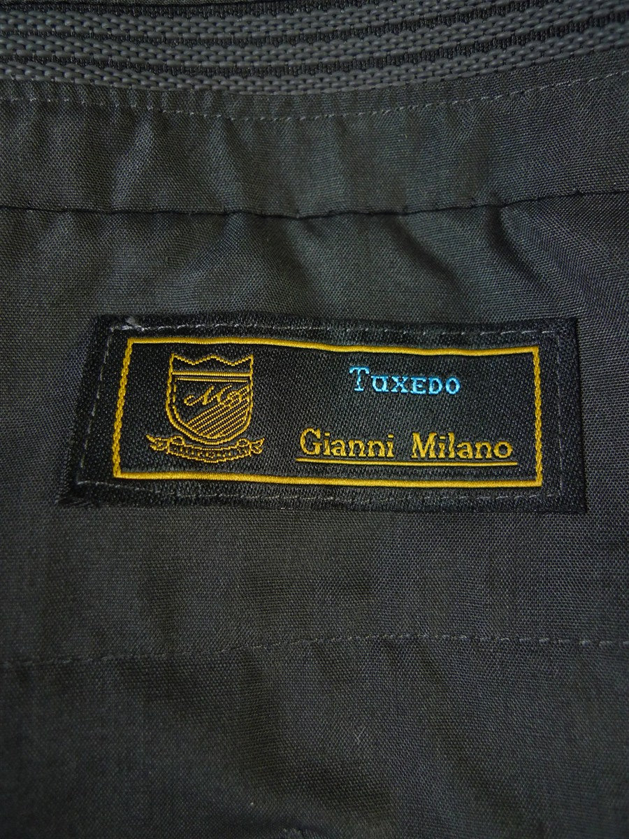 25/0727 immaculate hk bespoke tailored italian cloth 'cashmere stripe' fine worsted high-rise morning trouser 45