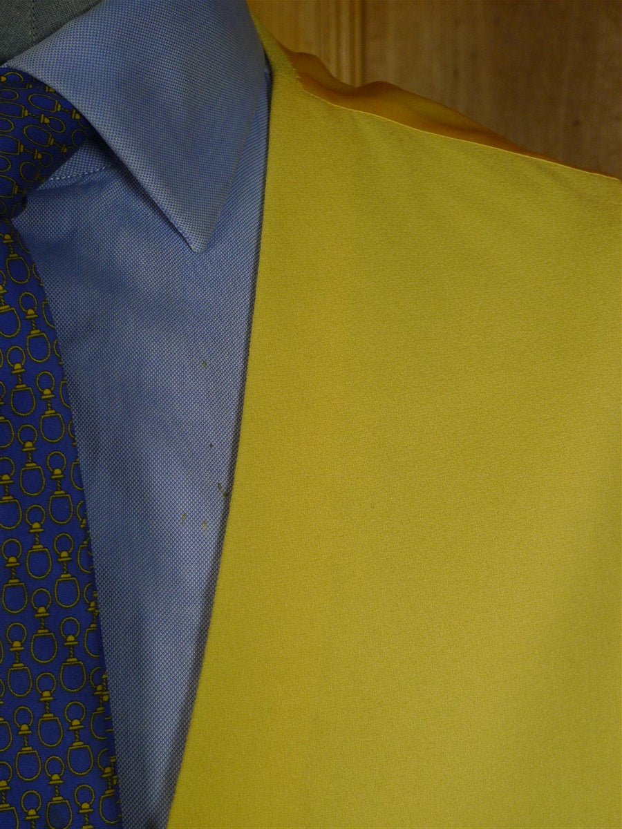 25/0728 hk bespoke tailored canary yellow fine wool waistcoat for royal ascot 53 regular