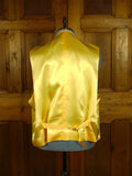 25/0728 hk bespoke tailored canary yellow fine wool waistcoat for royal ascot 53 regular