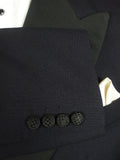 25/0718 vintage 1981 anderson & sheppard savile row bespoke midnight blue barathea d/b dinner jacket w/ grosgrain facings 45 extra long
