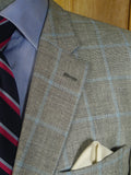 25/0709 immaculate harvie & hudson jermyn st italian silk linen wool wp check sports jacket blazer 47 long