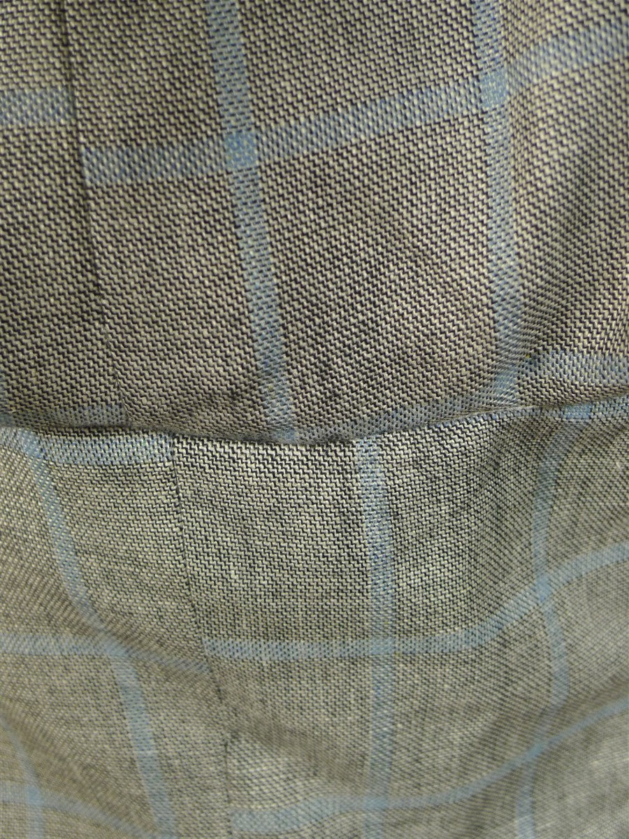 25/0709 immaculate harvie & hudson jermyn st italian silk linen wool wp check sports jacket blazer 47 long