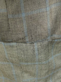 25/0709 immaculate harvie & hudson jermyn st italian silk linen wool wp check sports jacket blazer 47 long