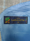 25/0709 immaculate harvie & hudson jermyn st italian silk linen wool wp check sports jacket blazer 47 long