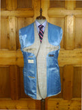 25/0709 immaculate harvie & hudson jermyn st italian silk linen wool wp check sports jacket blazer 47 long