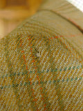 25/0746 vintage british green wp check tweed jacket for goodwood revival 42 short